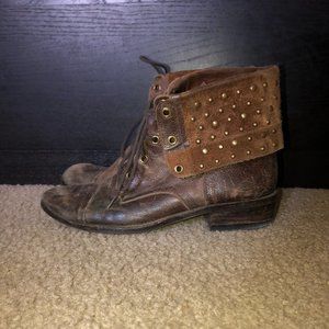 GIANNI BINI Brown Studded Boots